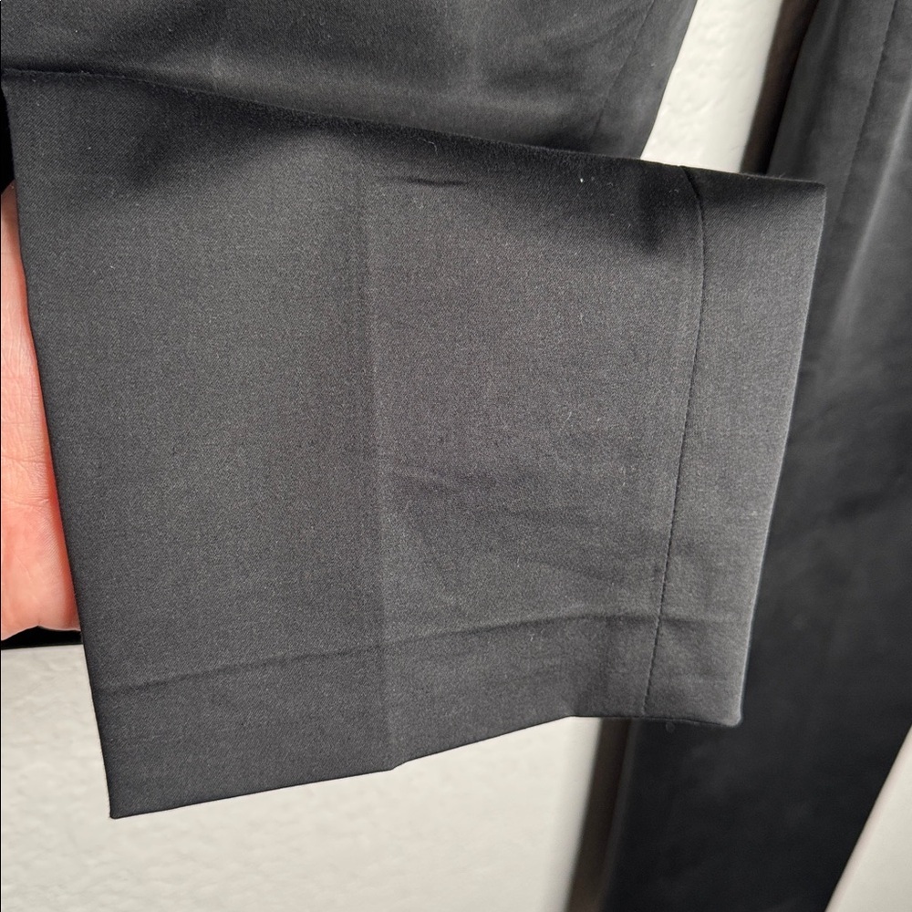 Incotex Italian Cotton Tailored Trouser Dress Pants Slim Leg Black IT46 US Large - Picture 4 of 6